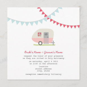 Retro Roze Aanwezigheid voor weduwen Kaart