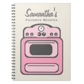 Retro Roze achterste laptop Notitieboek (Voorkant)