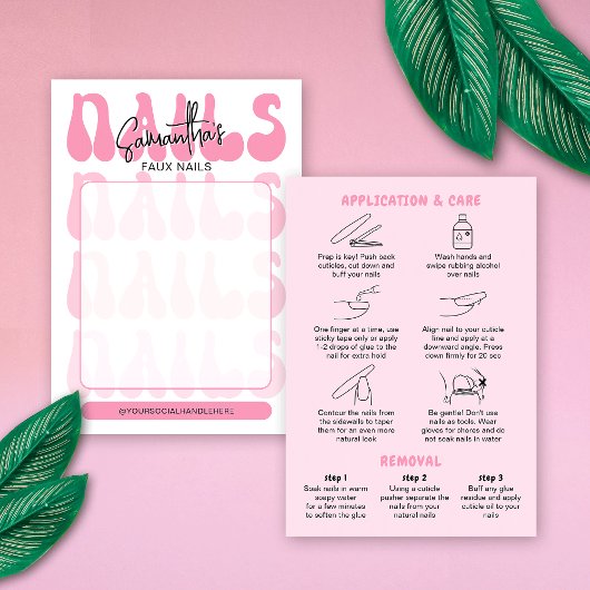 Retro Roze Acryl Nagels Verzorgingsgids Displaykaa