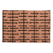 Retro Roze atoomlijnen Kussensloop (Achterkant)