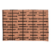 Retro Roze atoomlijnen Kussensloop (Voorkant)