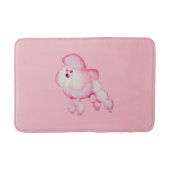 Retro Roze Badmat van de Poedel (Voorkant)