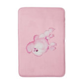 Retro Roze Badmat van de Poedel (Voorkant Verticaal)