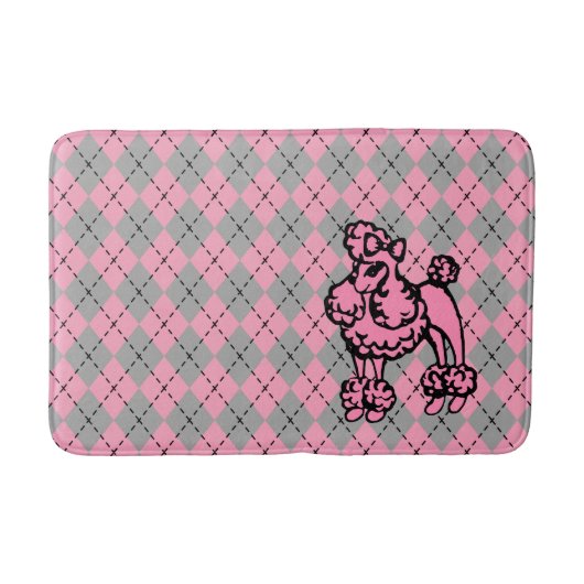 Retro Roze basisstation Rug Bath Mat (Voorkant)