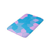 Retro Roze/blauw Badmat (Gekanteld)
