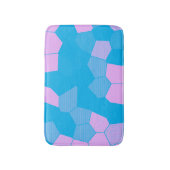 Retro Roze/blauw Badmat (Voorkant Verticaal)