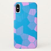 Retro Roze/blauw Case-Mate iPhone Case (Achterkant)