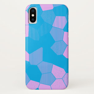 Retro Roze/blauw Case-Mate iPhone Case