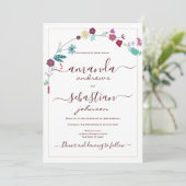 Retro roze blauwgroen rood goudbruin kaart (Staand voorkant)