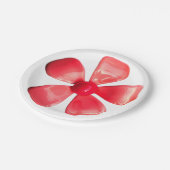 Retro Roze bloem - lenteteelt - bruiloft Papieren Bordje (Gekanteld)