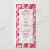 Retro roze bloemen daisy patroon (Achterkant)