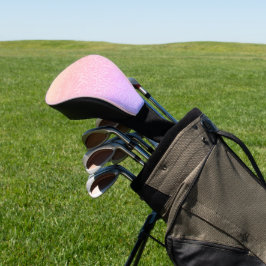 Retro roze botanische trendy patroon golfheadcover