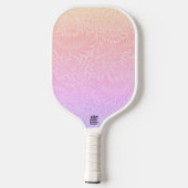 Retro roze botanische trendy patroon pickleball paddle (Achterkant)
