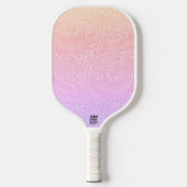 Retro roze botanische trendy patroon pickleball paddle (Voorkant)