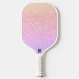 Retro roze botanische trendy patroon pickleball paddle