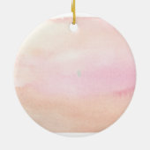 Retro roze bruidsdouche keramisch ornament (Achterkant)