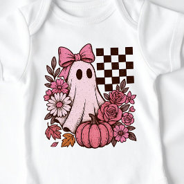 Retro Roze Coquette Geest Meisje met Strik Hallowe Romper
