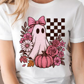 Retro Roze Coquette Ghost Girl met Boog Halloween Trui