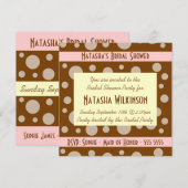 Retro Roze crème Chocolate Bubbles Vrijgezellenfee Kaart (Voorkant / Achterkant)