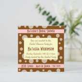 Retro Roze crème Chocolate Bubbles Vrijgezellenfee Kaart (Staand voorkant)