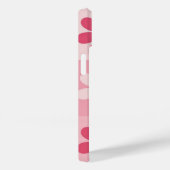 Retro roze Daisy Checkerboard patroon Case-Mate iPhone Case (Achterkant / Rechts)