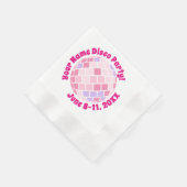 Retro Roze Disco Bal PERSOONLIJK Servet (Hoek)