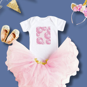 Retro Roze Disco Ballen en Sterren, Schattig Meisj Romper