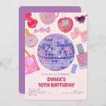 Retro Roze Disco yk2 esthetische Sweet 16 Verjaard Kaart<br><div class="desc">Retro Pink Disco YK2 Sweet 16 Verjaardag</div>