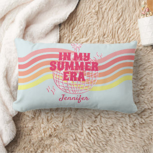 Retro roze discobal in mijn zomertijdperk kussen