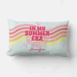 Retro roze discobal in mijn zomertijdperk kussen