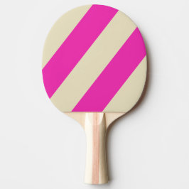 Retro Roze Drie Dikke Strepen Tafeltennisbatje