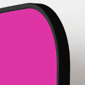 Retro Roze Drie Strepen met Naam Pickleball Paddle (Links Detail)