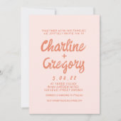 Retro Roze en de uitnodiging van het Roodzakje van (Voorkant)