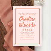 Retro Roze en de uitnodiging van het Roodzakje van