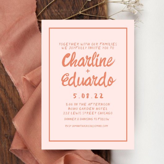 Retro Roze en de uitnodiging van het Roodzakje van