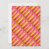 Retro Roze en Geel Cassettebandje Kaart (Achterkant)