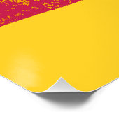 Retro Roze en Geel Cassettebandje Perfect Poster (Hoek)