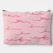 Retro roze en golvende bruidsmeisje make-up toegan etui (Achterkant)