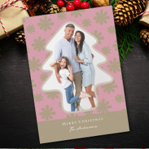 Retro Roze en Gouden Bloemendennenboom Gevormd Fot