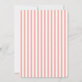 Retro Roze en Groen Handschrift Bruiloft Kaart (Achterkant)