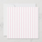 Retro roze en groene strepen Beverly Hills Save The Date (Achterkant)