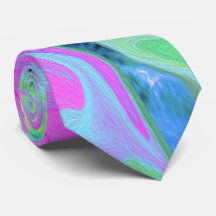 Retro Roze en lichtblauw vloeibaar art op hydrange