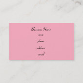 Retro roze en Limoen Visitekaartjes (Achterkant)