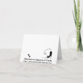 Retro roze en Oranje kaart (Achterkant)