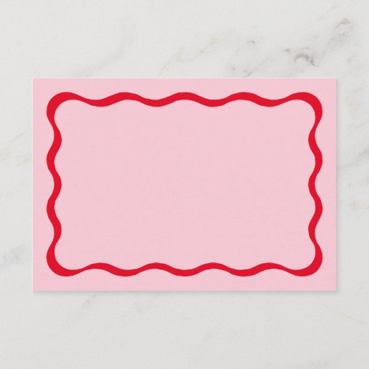 Retro Roze en Red Wave zullen je bij ons aansluite Informatiekaartje (Achterkant)