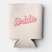 Retro roze en rode bruid kan koeler (Voorkant)