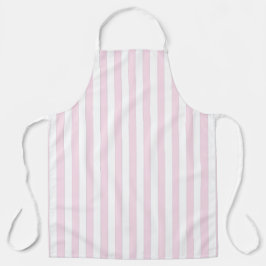 Retro Roze en witte strepen Apron Schort