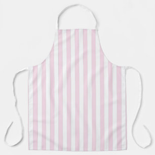 Retro Roze en witte strepen Apron Schort