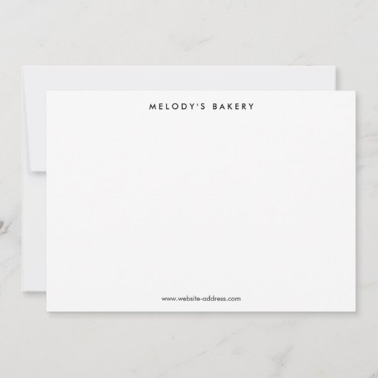 Retro roze en witte strepen Dank u Notitiekaartje (Achterkant)