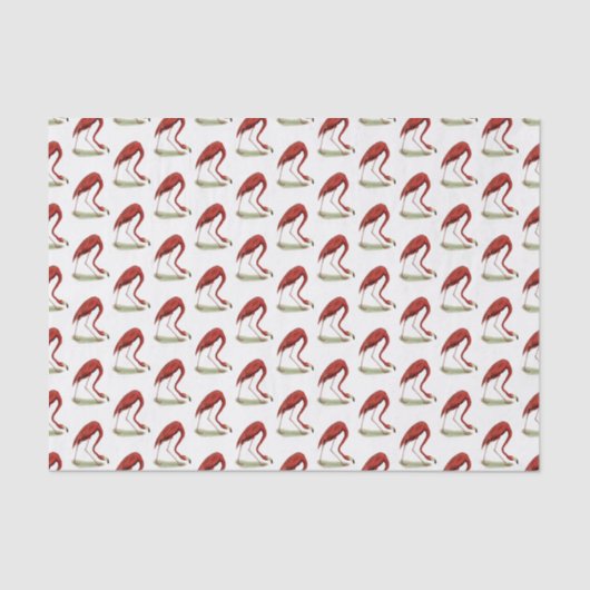 Retro Roze Flamingo #1 Tissuepapier (Voorkant)